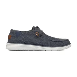 Slip-on casual blu da Uomo in tessuto canvas Nautica
