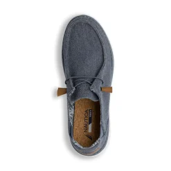 Slip-on casual blu da Uomo in tessuto canvas Nautica