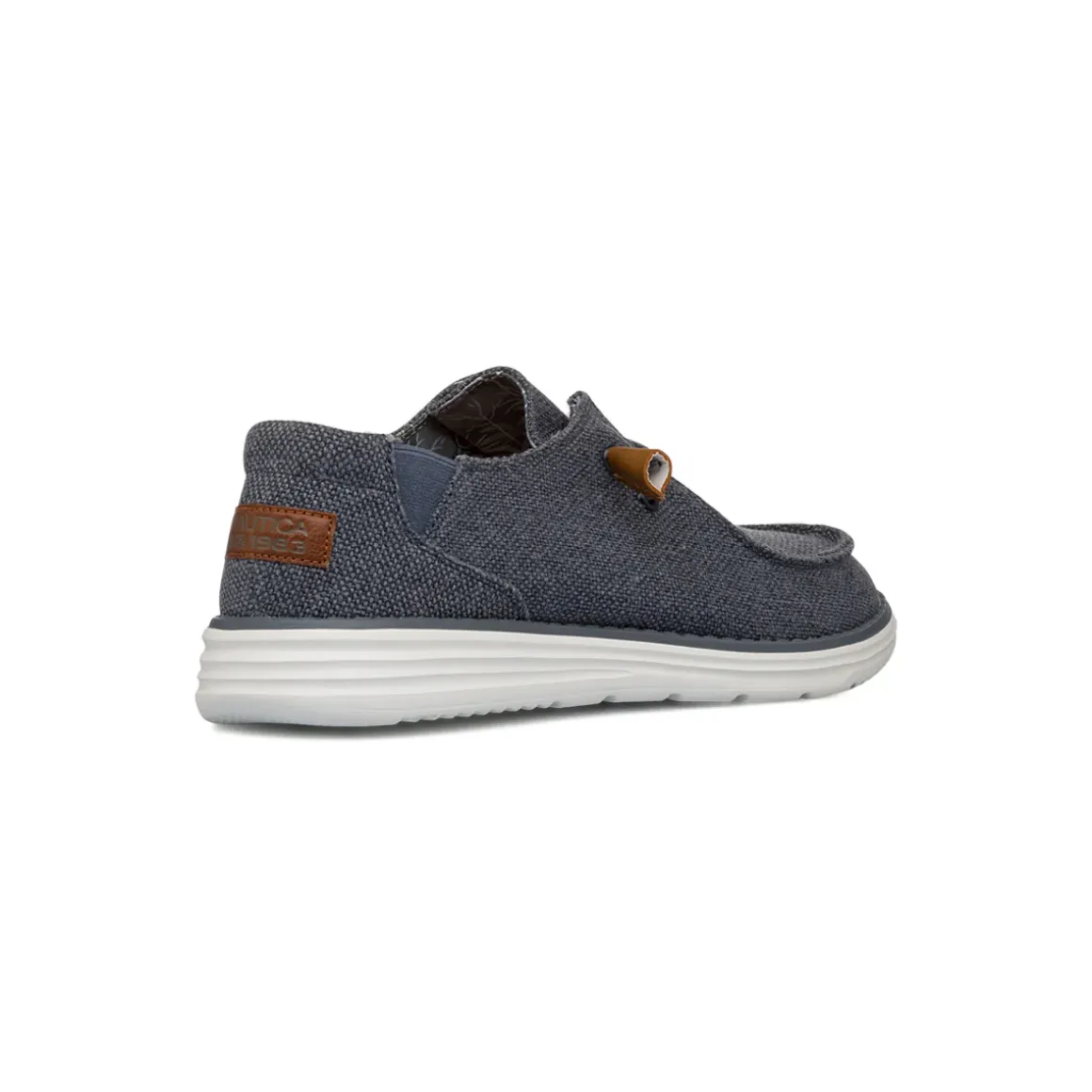 Slip-on casual blu da Uomo in tessuto canvas Nautica