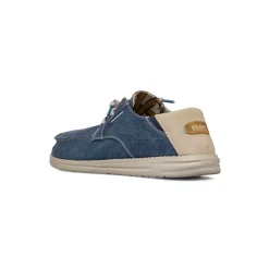 Slip-on Casual Blu effetto Jeans da Uomo in Tessuto Glams