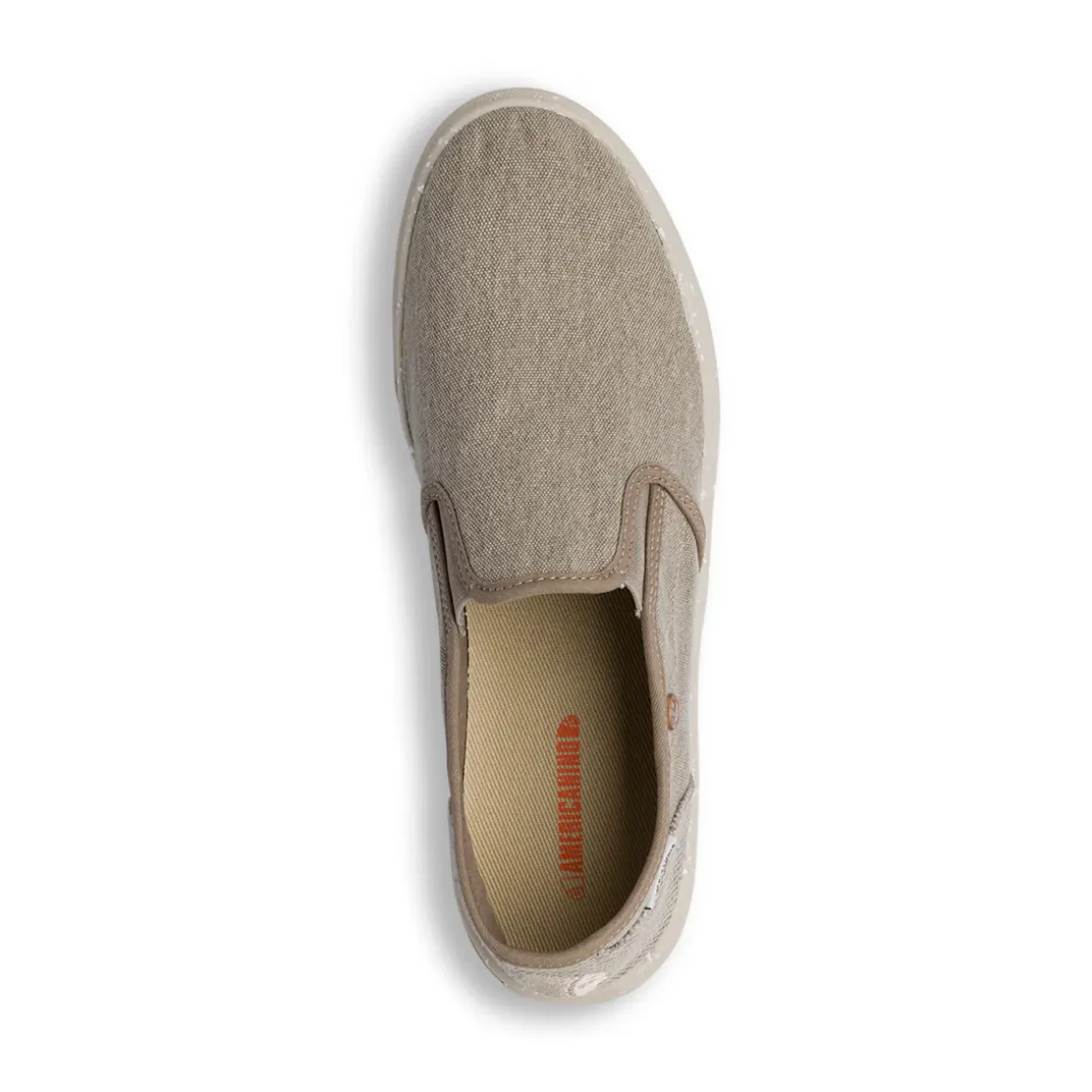 Slip-on da uomo casual in tessuto beige canvas con suola flessibile Americanino