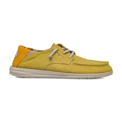 Slip-on gialle da Uomo in tessuto leggero Glams