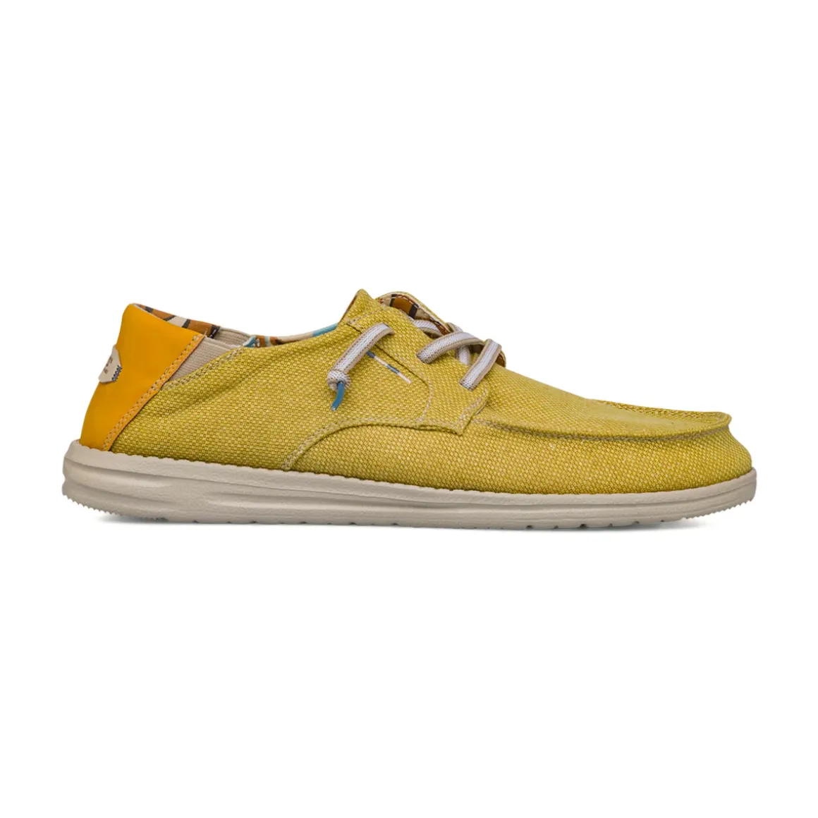 Slip-on gialle da Uomo in tessuto leggero Glams