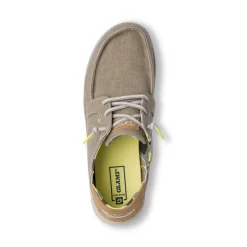 Slip-on in tessuto beige con laccio elasticizzato da Uomo Glams