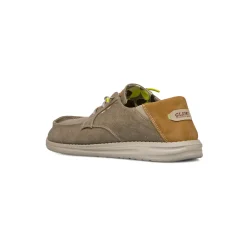 Slip-on in tessuto beige con laccio elasticizzato da Uomo Glams