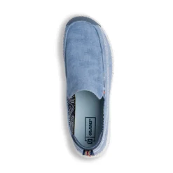 Slip-on in tessuto blu con laccio elasticizzato da Uomo Glams