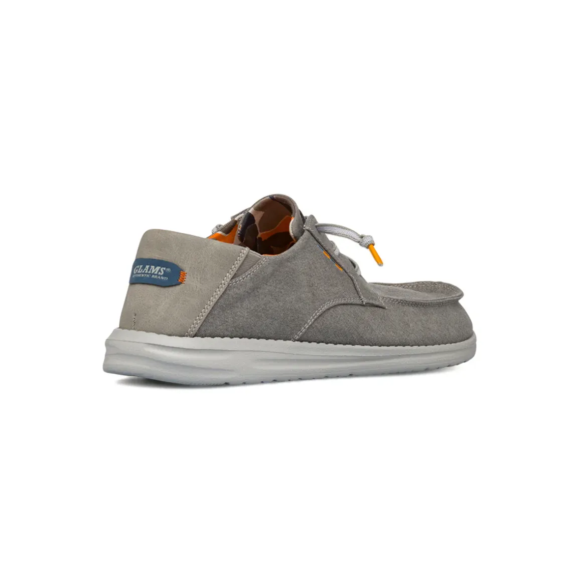 Slip-on in tessuto grigie con laccio elasticizzato da Uomo Glams
