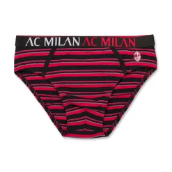 Slip rossoneri da bambino con logo Milan
