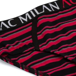 Slip rossoneri da bambino con logo Milan