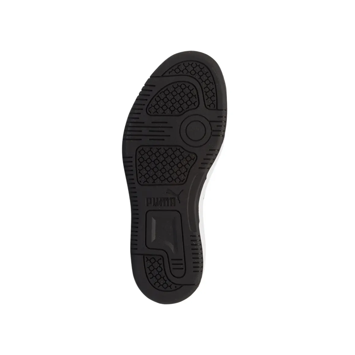 Sneakers alte bianche, blu e nere da bambino Puma Rebound v6 Mid AC+ PS