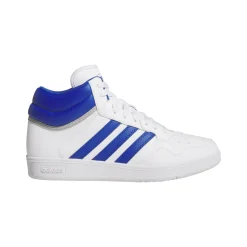 Sneakers alte bianche con inserti blu da Uomo adidas Hoops 4.0