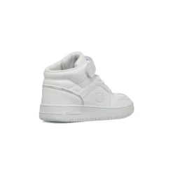 Sneakers alte bianche da bambino con chiusura a strappo Champion 2.0 Mid