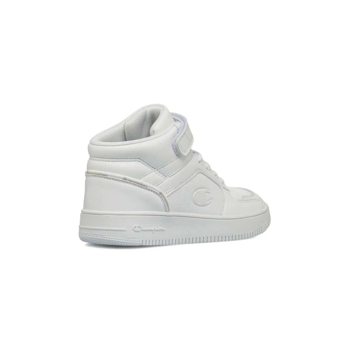 Sneakers alte bianche da bambino con chiusura a strappo Champion 2.0 Mid