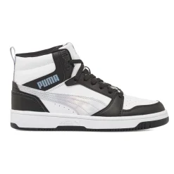 Sneakers alte bicolore bianco e nero da Ragazza Puma Rebound V6