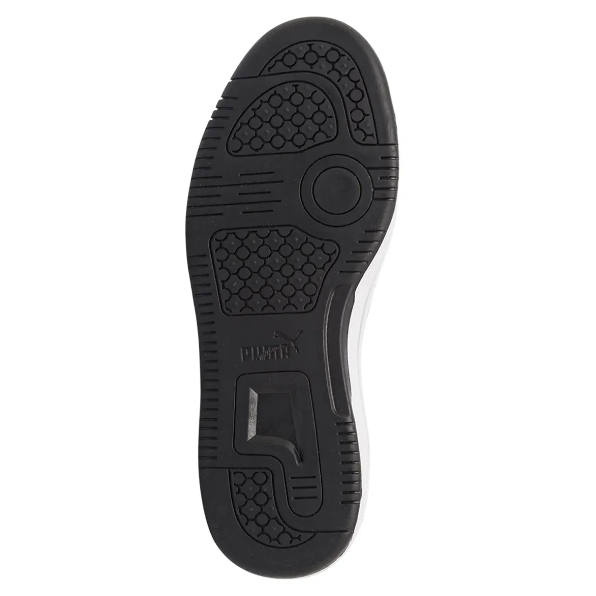 Sneakers alte bicolore bianco e nero da Ragazza Puma Rebound V6