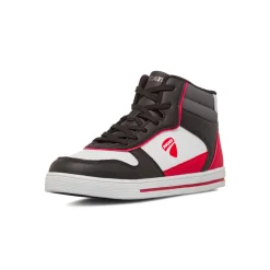 Sneakers alte bicolore nere da Bambino con logo laterale Ducati