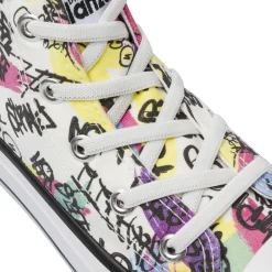 Sneakers Alte da Bambina Bianche con suola Platform Dimensione Danza
