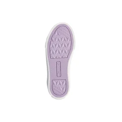 Sneakers alte da bambina Kappa in tela bianche con stampa splash e zip