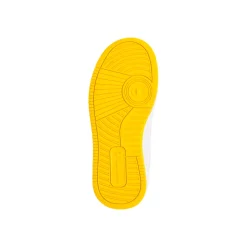 Sneakers alte da bambino nere con dettagli gialli Champion