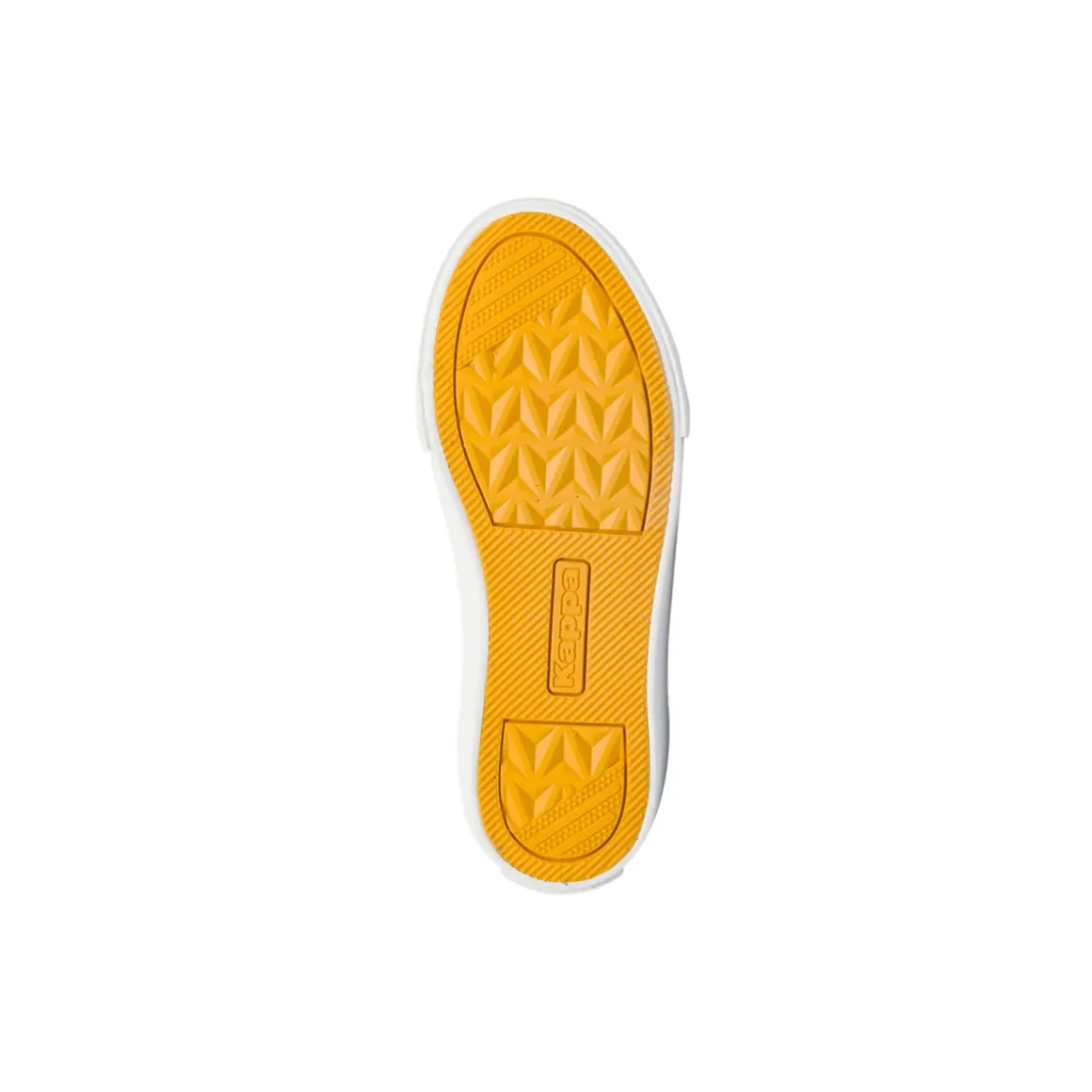 Sneakers alte da bambino nere Kappa in tessuto con inserti arancioni