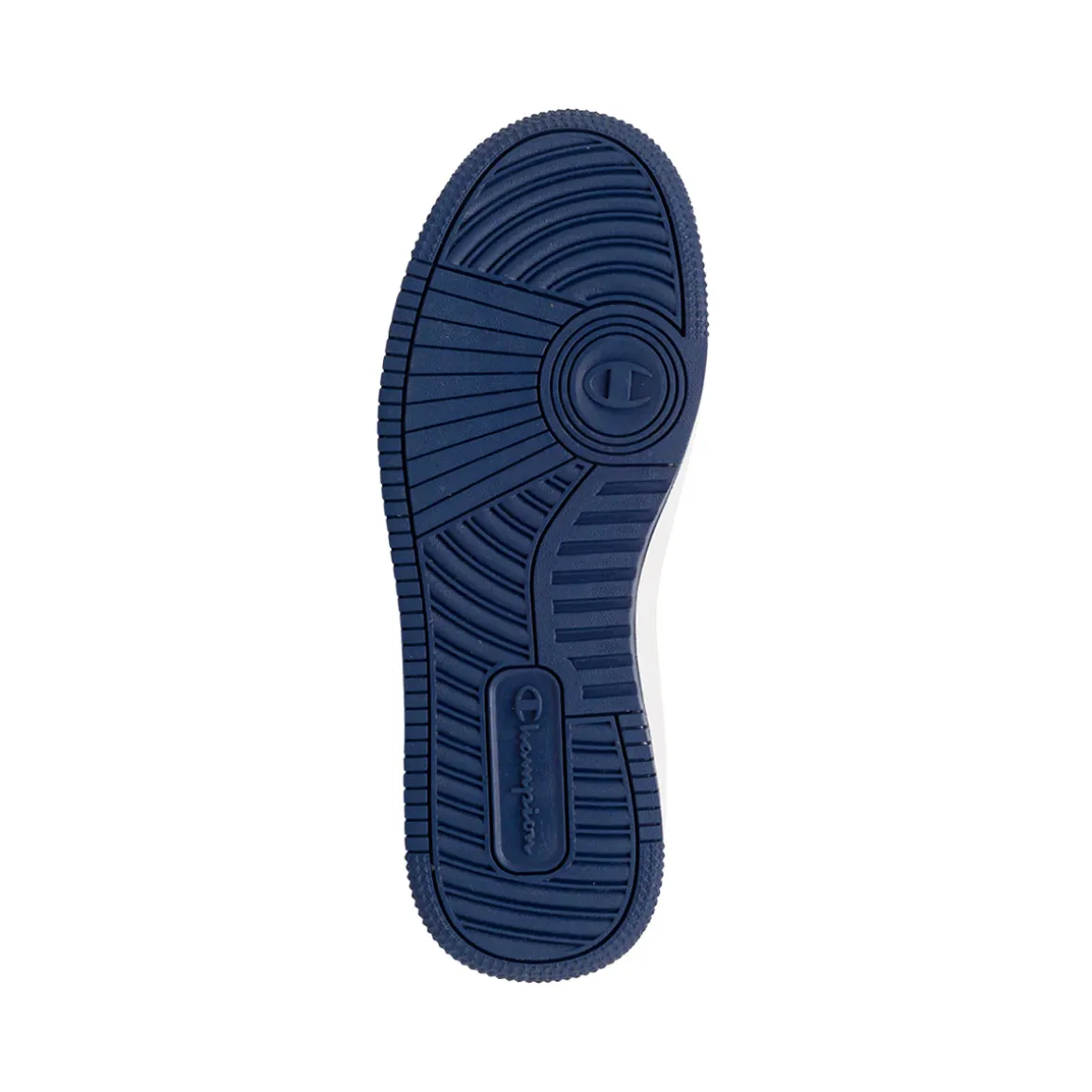 Sneakers alte da donna bianche con dettagli blu Champion Mid Foil