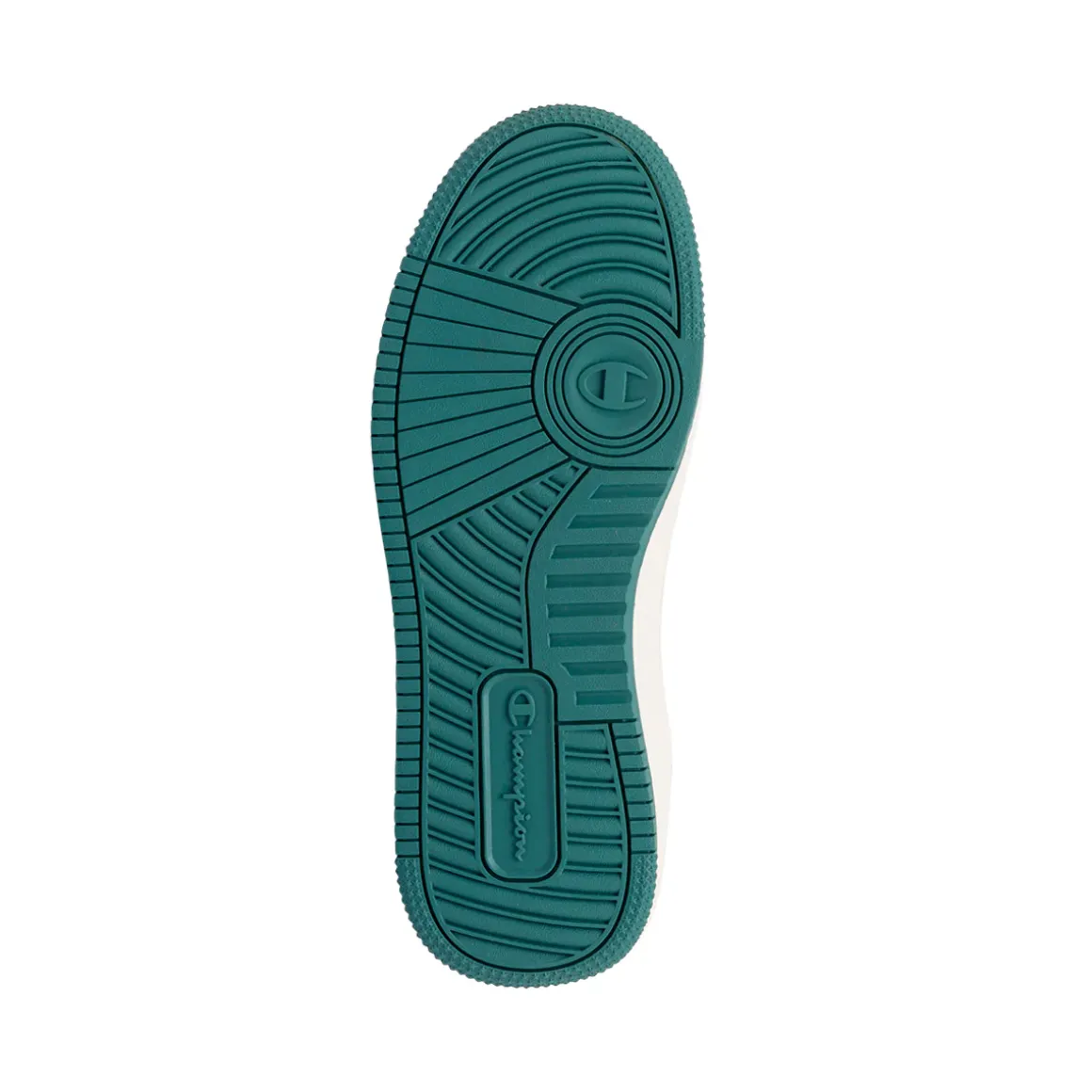 Sneakers alte da donna bianche con dettagli verde metallizzato Champion Mid Foil
