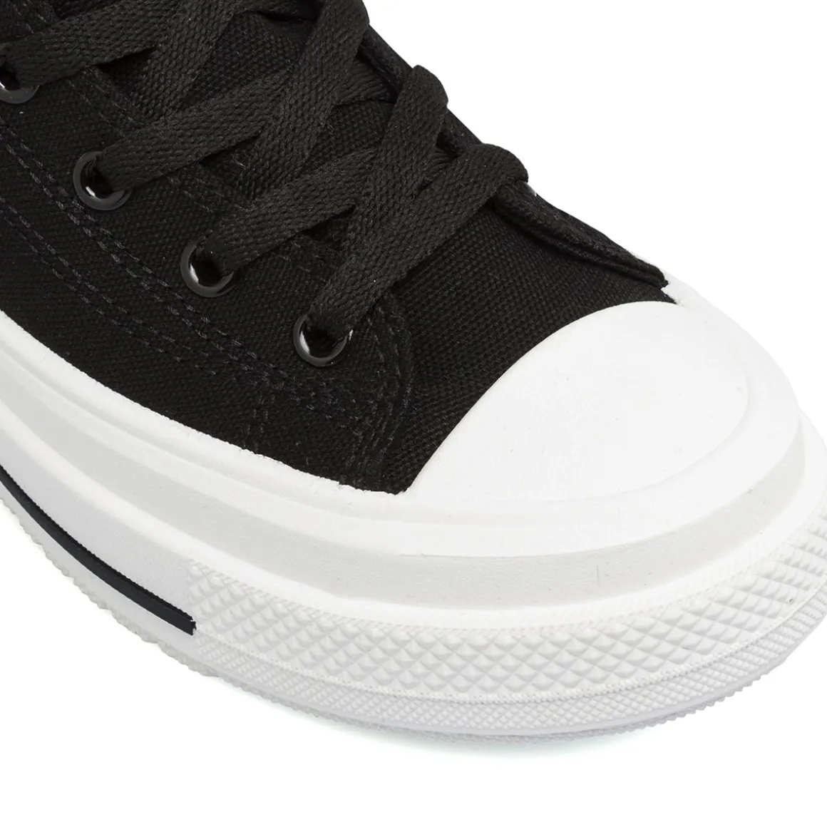 Sneakers alte da donna nere Swish Jeans con suola platform e zip