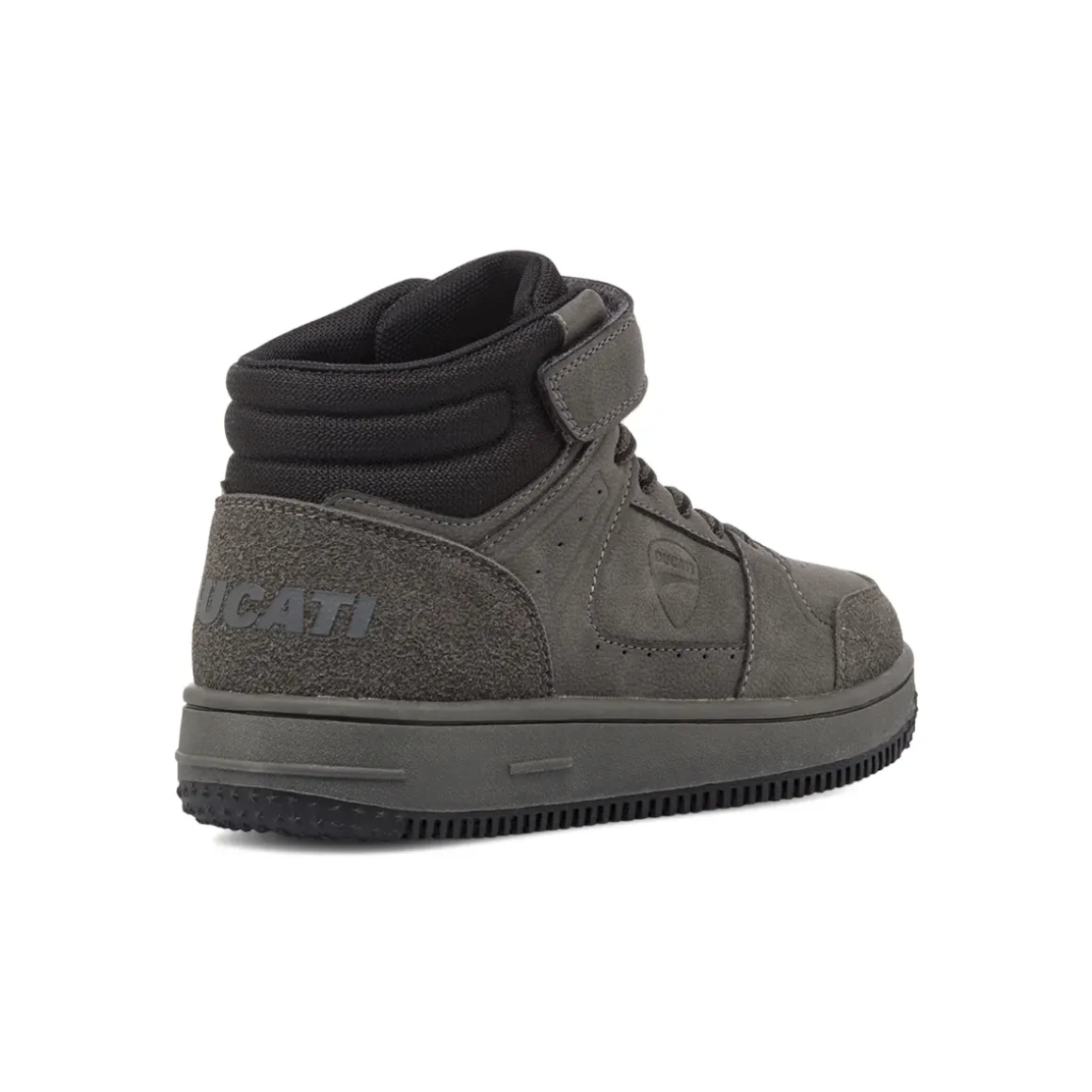 Sneakers alte grigie con chiusura a strappo da Bambino Ducati