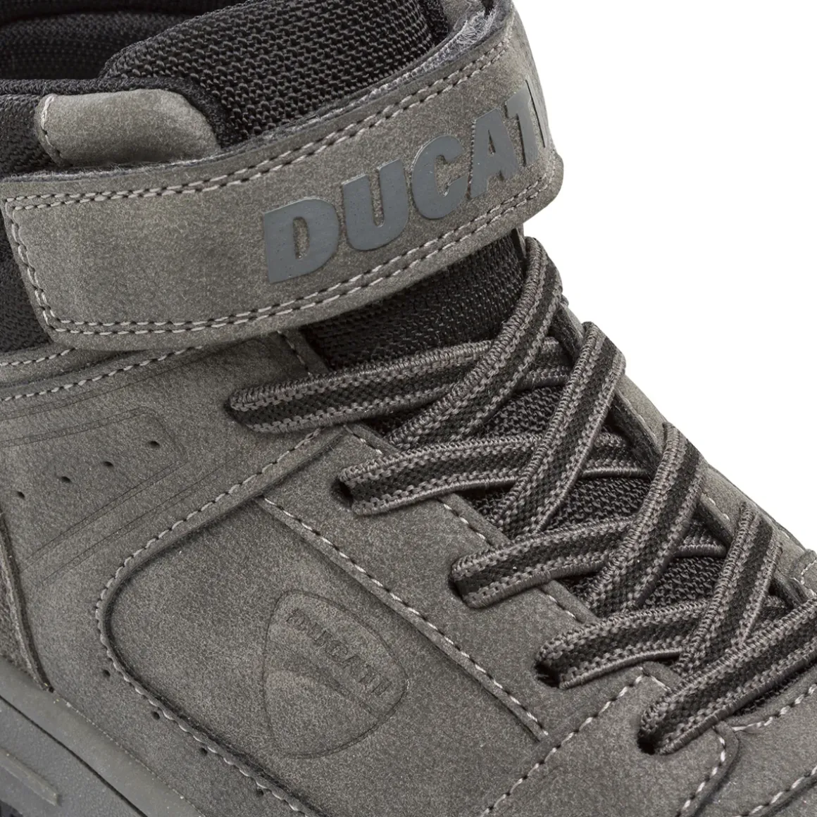 Sneakers alte grigie con chiusura a strappo da Bambino Ducati