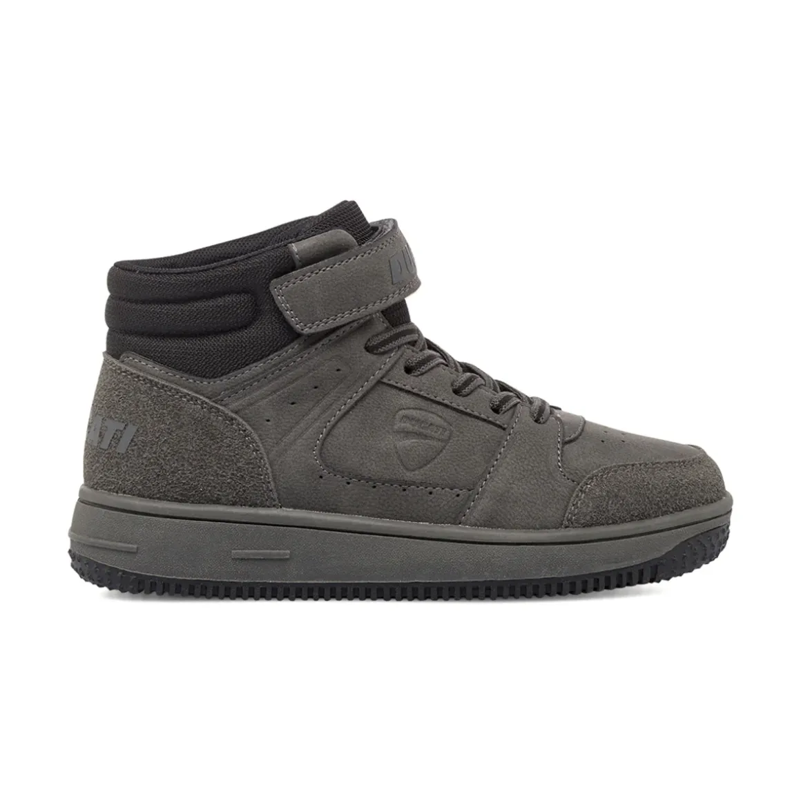 Sneakers alte grigie con chiusura a strappo da Bambino Ducati