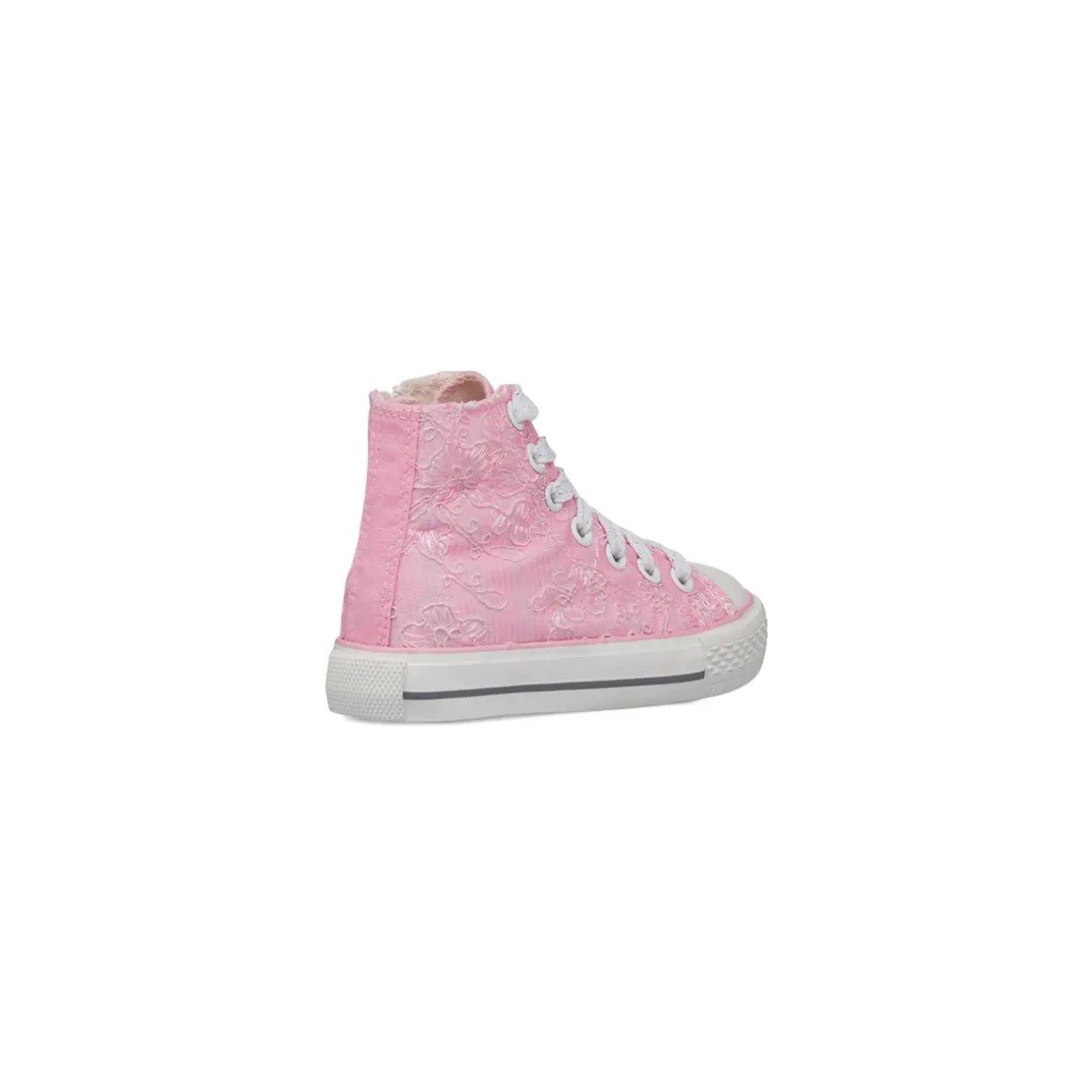 Sneakers alte rosa da Bambina con dettagli floreali Le scarpe di Alice
