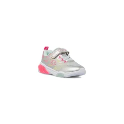 Sneakers argento con luci da Bambina Primi Passi Champion