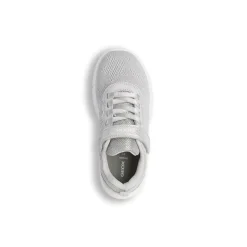 Sneakers argento da Bambina con chiusura a strappo e suola traspirante Geox
