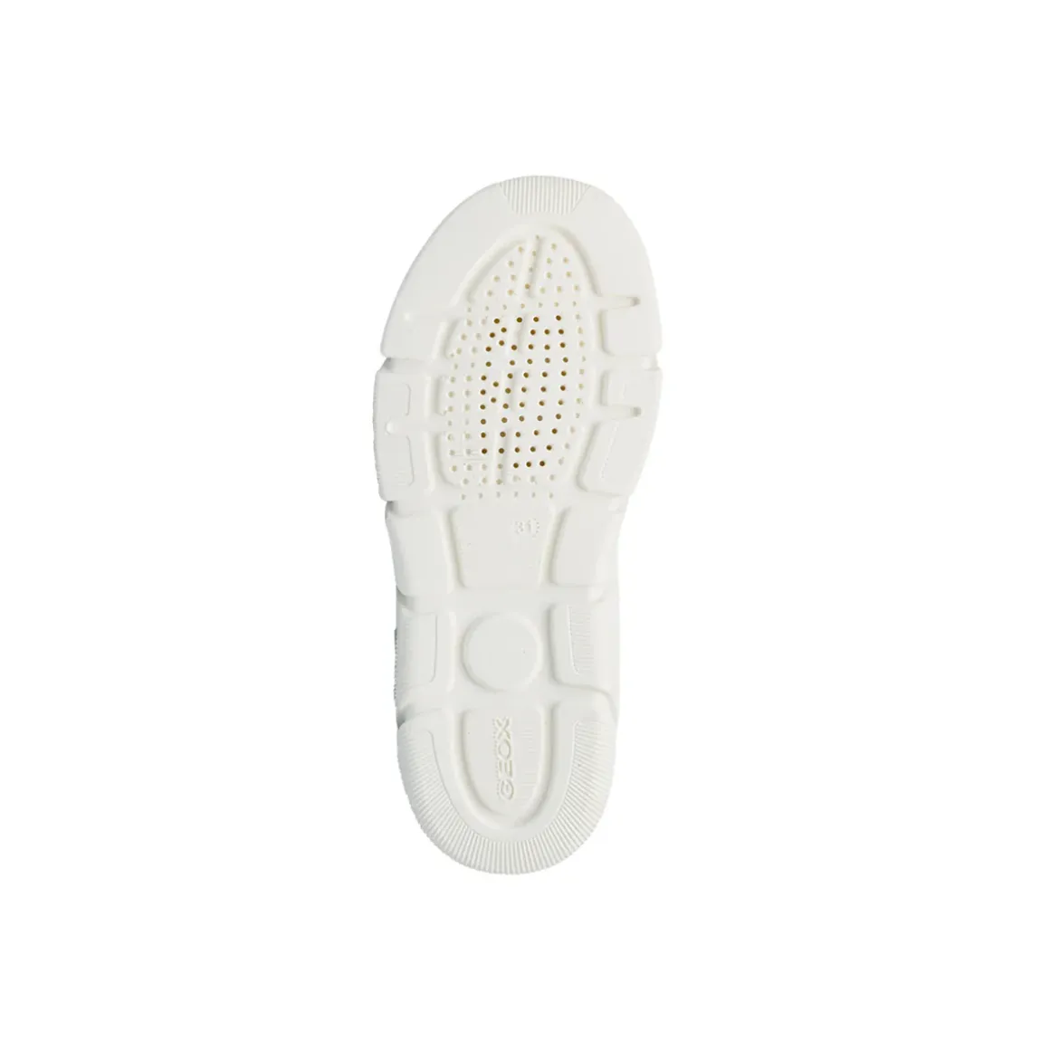 Sneakers argento da Bambina con chiusura a strappo e suola traspirante Geox