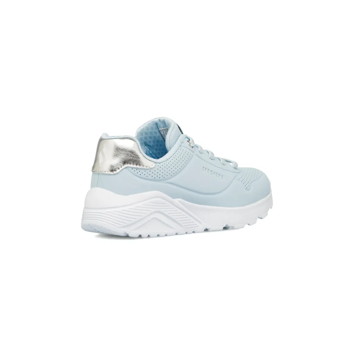 Sneakers azzurre da bambina in Memory Foam Skechers Uno Lite