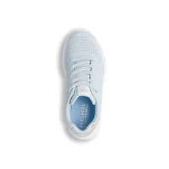Sneakers azzurre da bambina in Memory Foam Skechers Uno Lite