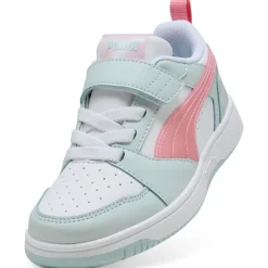 Sneakers azzurre e rosa da Bambina con strappo Puma Rebound V6