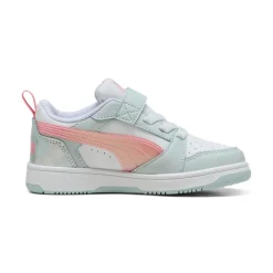 Sneakers azzurre e rosa da Bambina con strappo Puma Rebound V6