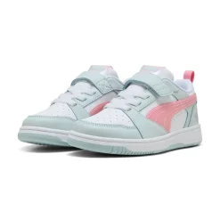 Sneakers azzurre e rosa da Bambina con strappo Puma Rebound V6