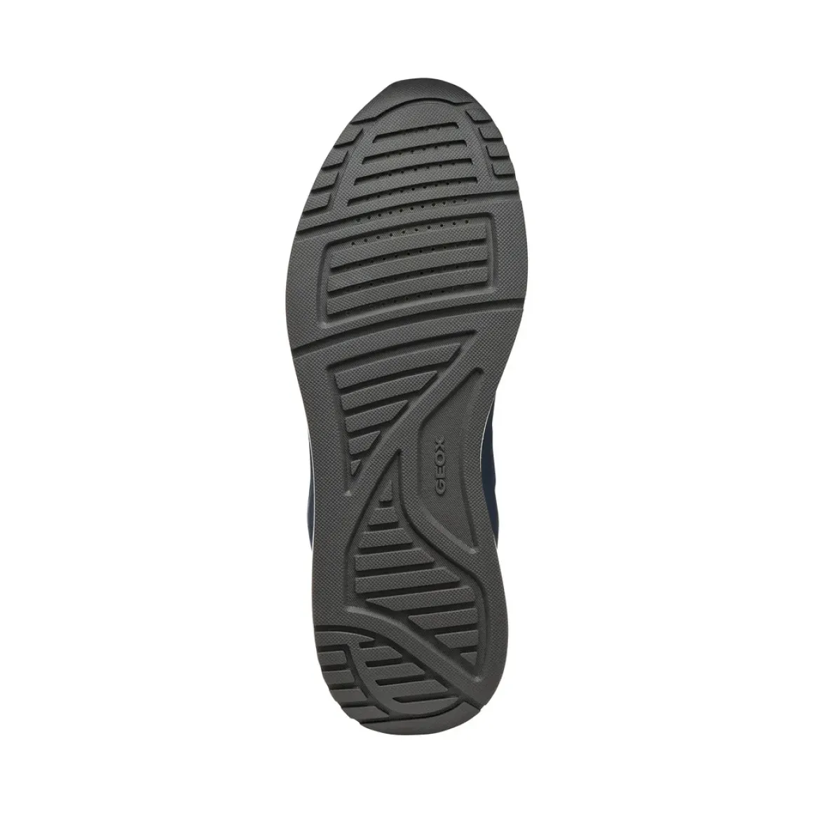 Sneakers azzurre Uomo con suola traspirante effetto scamosciato Geox