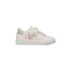 Sneakers Bambina bianche con stelle glitterate Le Scarpe di Alice