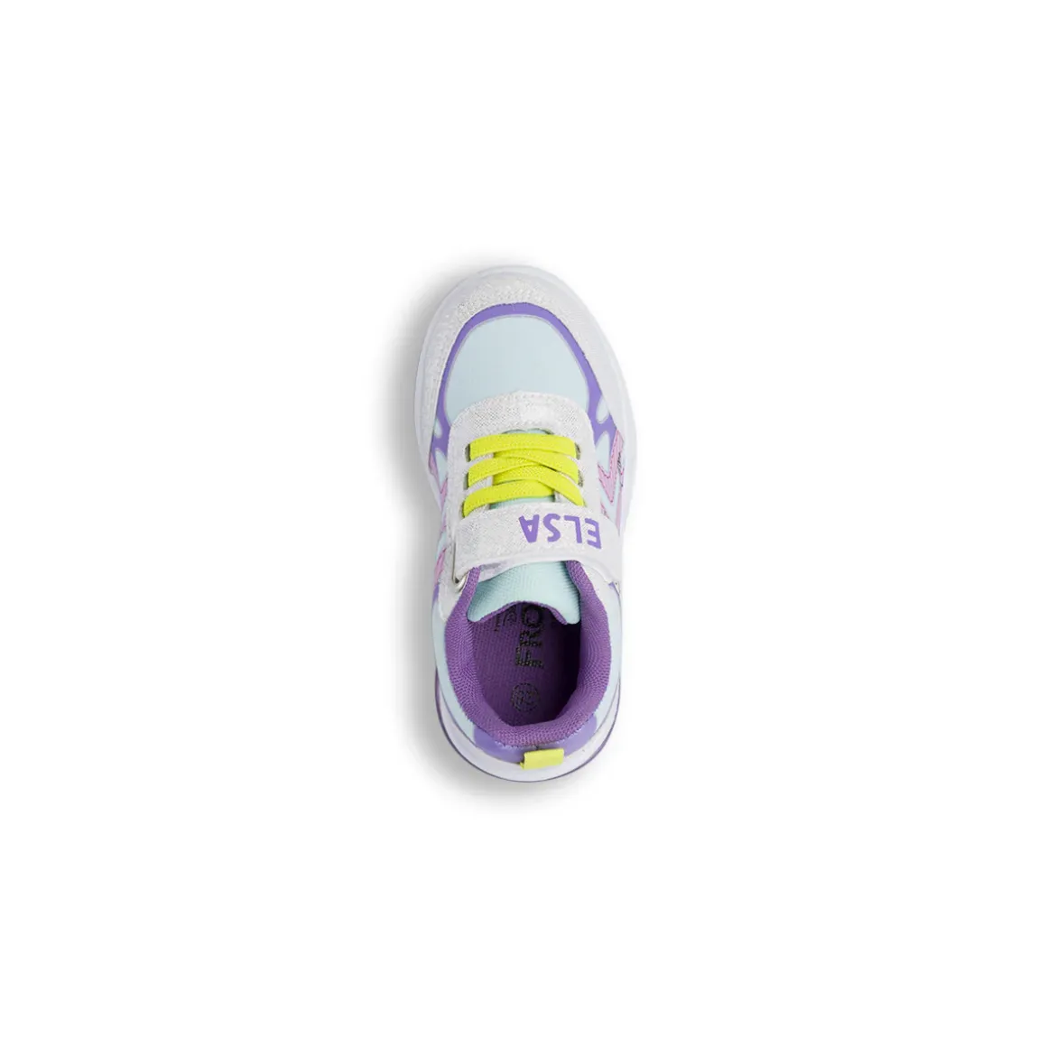 Sneakers Bambina bianche e lilla con luci nella suola Frozen Elsa