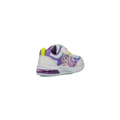 Sneakers Bambina bianche e lilla con luci nella suola Frozen Elsa
