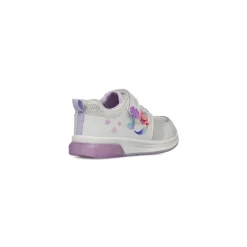 Sneakers Bambina bianche e lilla con luci nella suola Le Scarpe di Alice