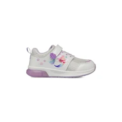 Sneakers Bambina bianche e lilla con luci nella suola Le Scarpe di Alice
