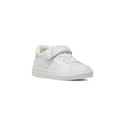 Sneakers bambina bianche Le scarpe di Alice in pizzo e con strappo