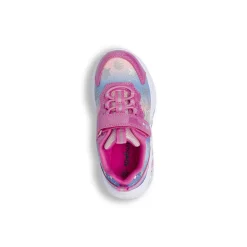 Sneakers Bambina fucsia con stampa stelle e luci nella suola Dieci Baci