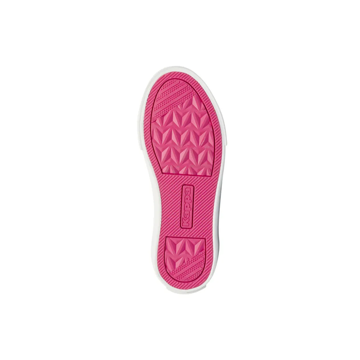 Sneakers bambina fucsia Kappa in tela con chiusura a strappo