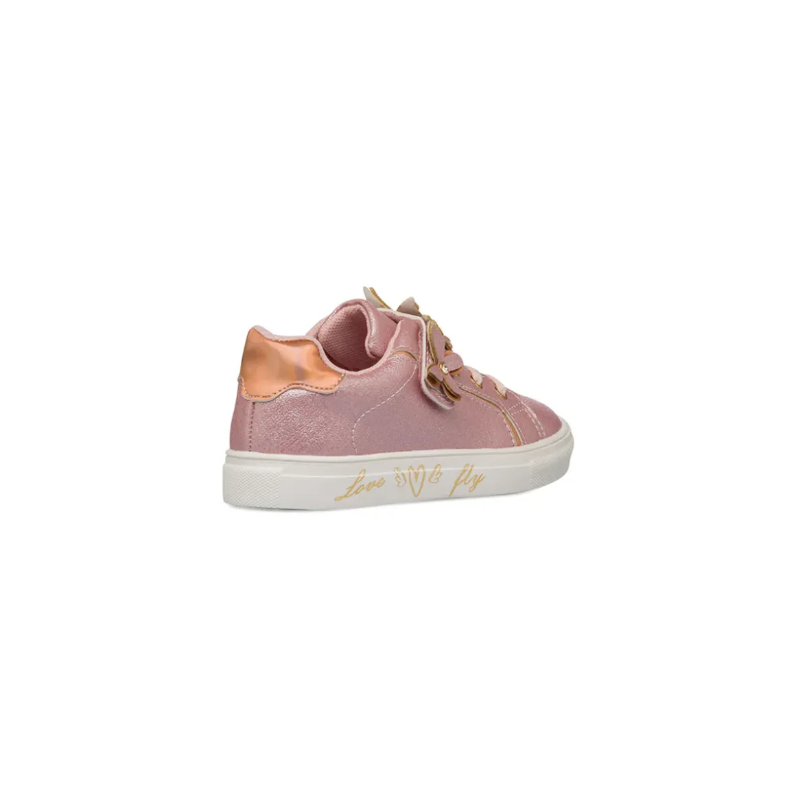 Sneakers Bambina rosa con decorazioni floreali Le Scarpe di Alice