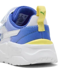 Sneakers Bambino Azzurre con strappo e lacci elastici PumaTrinity 2 LT
